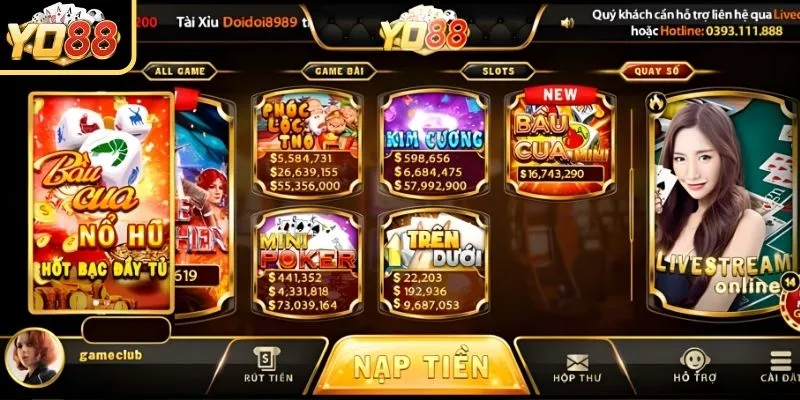 Khám phá thư viện game đồ sộ của Yo88
